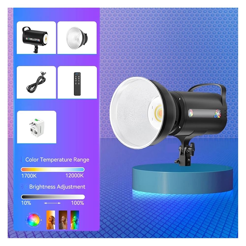 Amazon.co.jp: RGB COB LED ビデオライトスタジオ照明 1700K